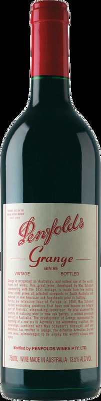 Bin 95 Grange Penfolds - 2019 - South Australia, Australien