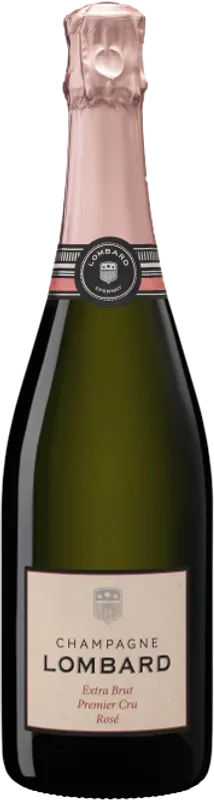 Champagne Rose Extra Brut Premier Cru Champagne Lombard - Champagne, Frankreich