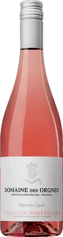Domaine des Orgnes  Régal des Cigales Rosé Coteaux du Pont du Gard IGP - 2024  - Côtes du Rhône, Frankreich