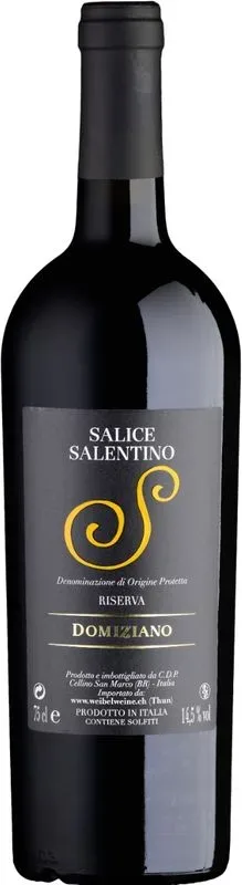 Salice Salentino Riserva DOP Domiziano San Marco - 2021 - Apulien, Italien