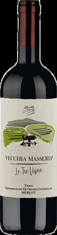 Le Tre Vigne – Merlot del Ticino DOC Vecchia Masseria - 2023 - Tessin, Schweiz