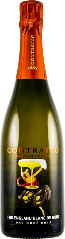For England Blanc de Noir Pas Dose Alta Langa DOCG Contratto - 2020 - Piemont, Italien