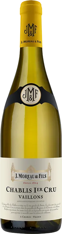 Chablis 1er Cru Vaillons AOC J. Moreau & Fils - 2023 - Burgund, Frankreich