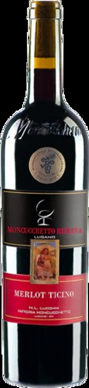 Moncucchetto Riserva Lugano TI DOC Merlot Moncucchetto - 2021 - Tessin, Schweiz
