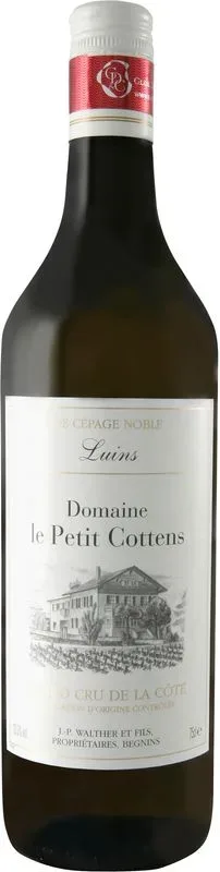 Domaine le Petit Cottens Blanc Grand Cru Luins AOC J.-P. Walther & Fils - 2022 - Waadt, Schweiz