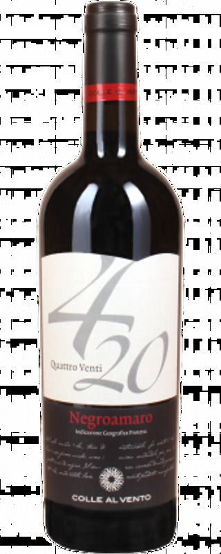 Colle al Vento 4/20 Negroamaro Salento IGP Alibrianza - 2024 - Apulien, Italien