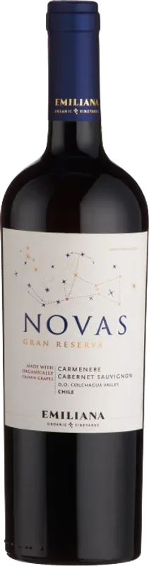 Novas Gran Reserva Carménère/Cabernet Sauvignon Médaille d'Or Mondial du Vin DO Emiliana Organic Vineyards - 2020 - Valle Central, Chile
