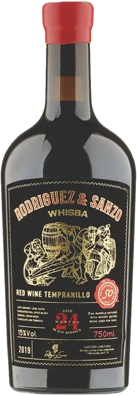 Tempranillo aged 24 months in Whisky barrels IGP Rodríguez Sanzo - 2019 - Duero-Tal (Castilla y Leon), Spanien