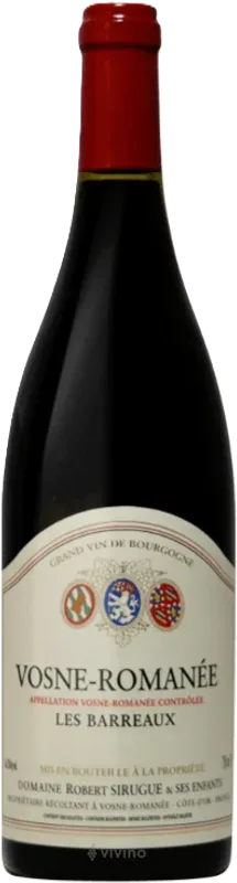 Vosne-Romanée AOC Les Barreaux Domaine Robert Sirugue - 2023 - Burgund, Frankreich