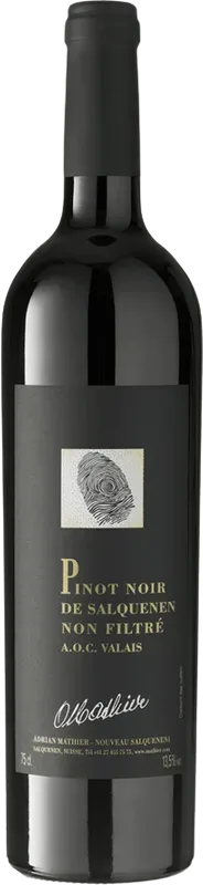 Pinot Noir de Salquenen Non filtré Oskar Mathier AOC Adrian Mathier - 2023 - Wallis, Schweiz