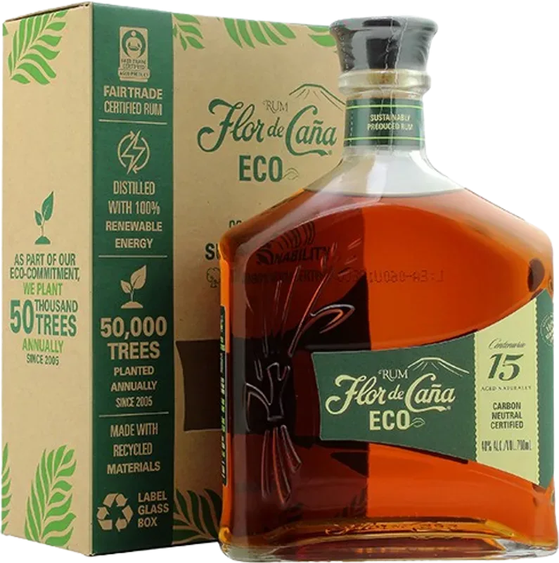 Flor de Caña Centenario 15yo ECO Rum Flor de Cana - Default Origin