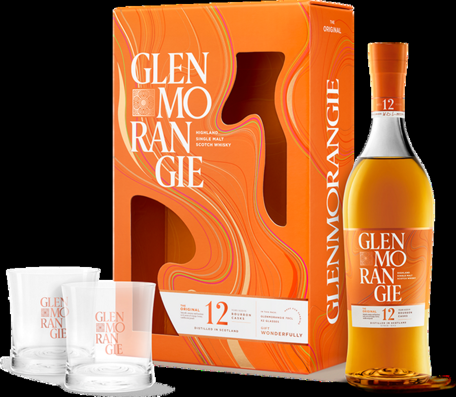 Glenmorangie 12 Years Old The Original + 2 Gläser Glenmorangie - Schottland, Grossbritannien
