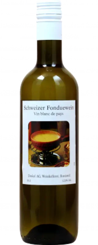 Schweizer Fonduewein vin blanc de Pays Dinkel - Schweiz