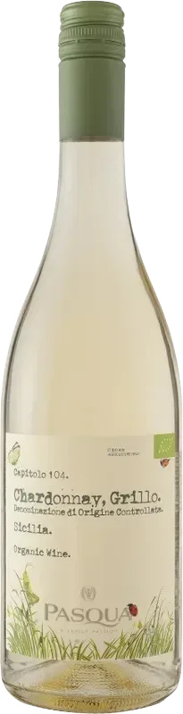 Capitolo 104 Chardonnay-Grillo Organic Sicilia DOC Pasqua - 2025 - Sizilien, Italien