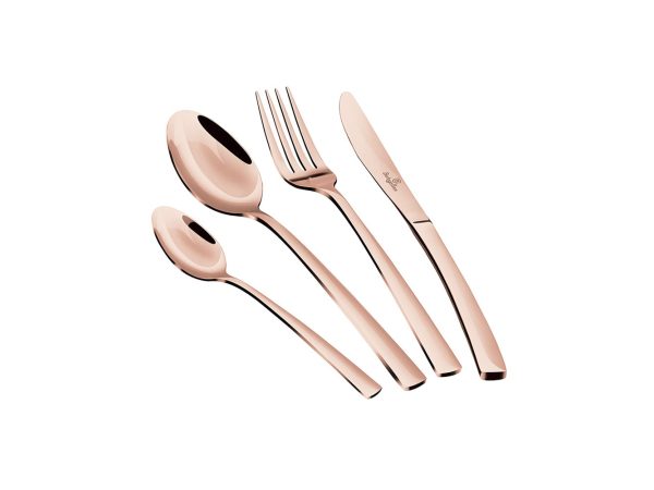 Berlinger, Unsere Neuheiten, Berlinger Haus 16-teiliges Besteckset Metallic Line Rosegold, Produkte & Wohnen