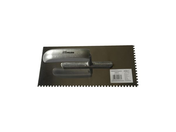 Masterproof, Unsere Neuheiten, Masterproof Glättekelle 4x4 gezahnt 280mm rostfrei, Produkte & Wohnen