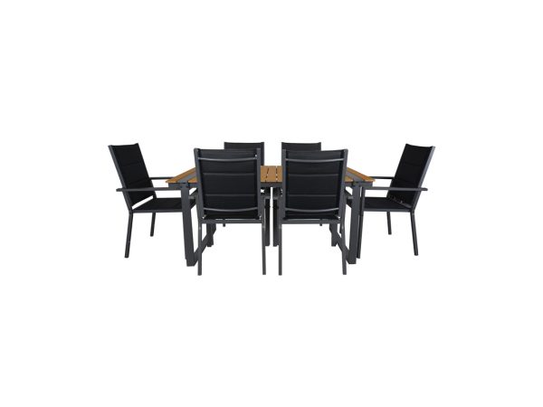 CONTINI, Unsere Neuheiten, CONTINI Gartentischset 180x90xm mit 6 Stühlen, Produkte & Wohnen