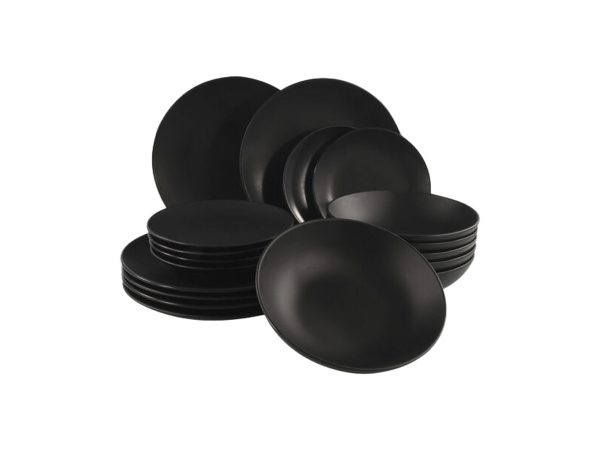Tavola, Unsere Neuheiten, Tavola Geschirrset 18-teilig schwarz, Produkte & Wohnen