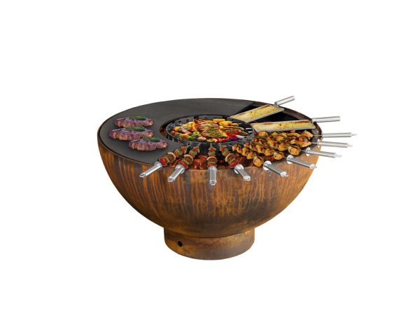 Mr. Grill - Feuerschale mit Grillring und Zubehör, One Size