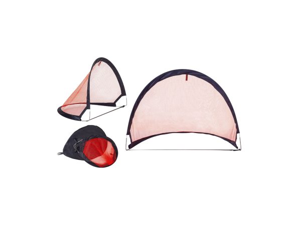 Pure2Improve - Fussball Tor 2er Set Pop-Up 80x60x60cm, 160 cm