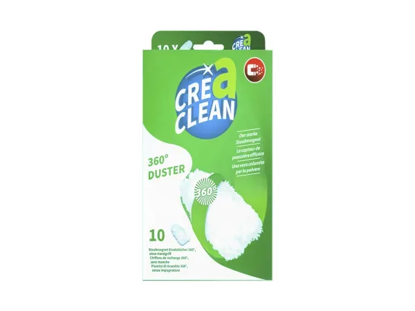CREaCLEAN, Unsere Neuheiten, CREaCLEAN Staubmagnet Ersatztücher 360° 10 Stk., Produkte & Wohnen