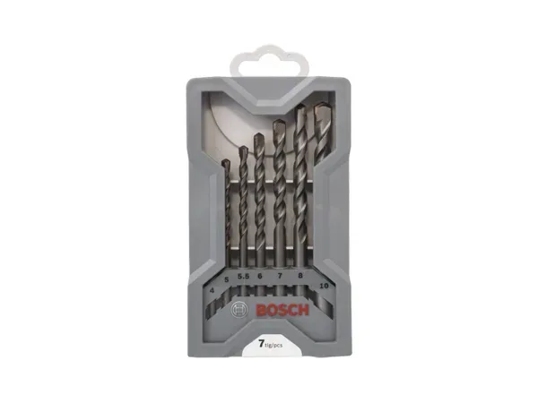 Bosch Accessories CYL-3 2607017082 Hartmetall Beton-Spiralbohrer-Set 7teilig 4 mm, 5 mm, 6 mm, 6 mm, 7 mm, 8 mm, 10 mm