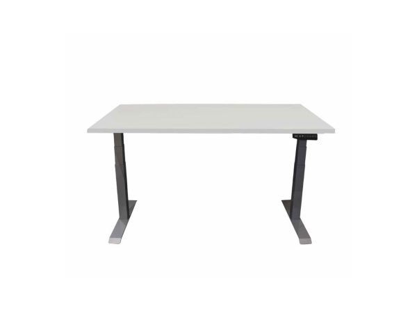 Contini höhenverstellbarer Bürotisch 1.6x0.8m grau