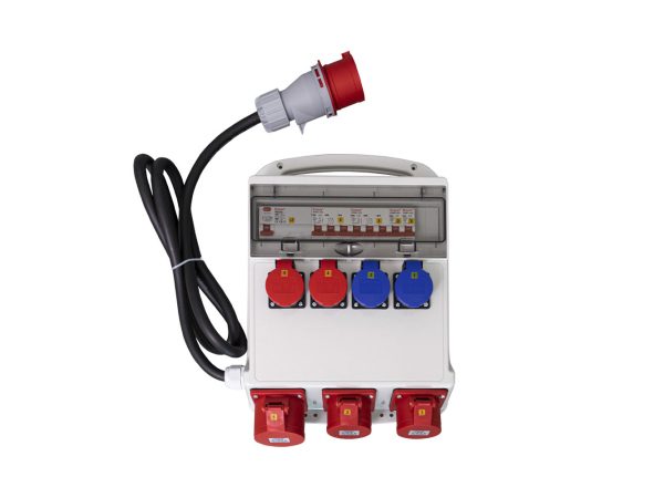 Ekström, Unsere Neuheiten, Ekström Baustromverteiler 2x T13, 2x T25, 1x CEE32A, 2x CEE16A / IP55, Produkte & Wohnen