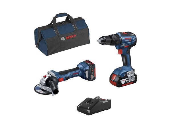 Bosch Professional, Unsere Neuheiten, Bosch 18V kit GSB+GWS+2 x GBA 4.0Ah+GAL+Tasche, Produkte & Wohnen