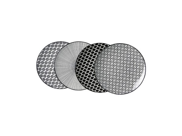 Ritzenhoff & Breker, Küchenbedarf, Ritzenhoff & Breker Takeo Desserttellerset 4-teilig schwarz, Produkte & Wohnen