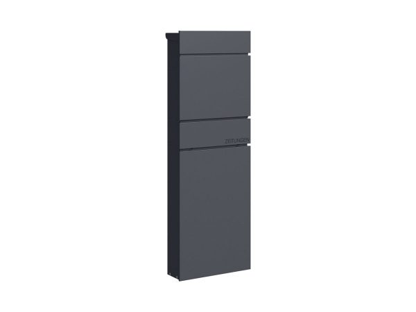 Holmberg - Paket-Briefkasten schmal 39.5x14.2x115cm anthrazit