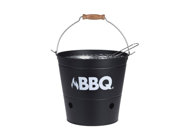 FS-STAR, Gasgrill, FS-STAR Barbecue-Grilleimer 26.5cm schwarz, Produkte & Wohnen