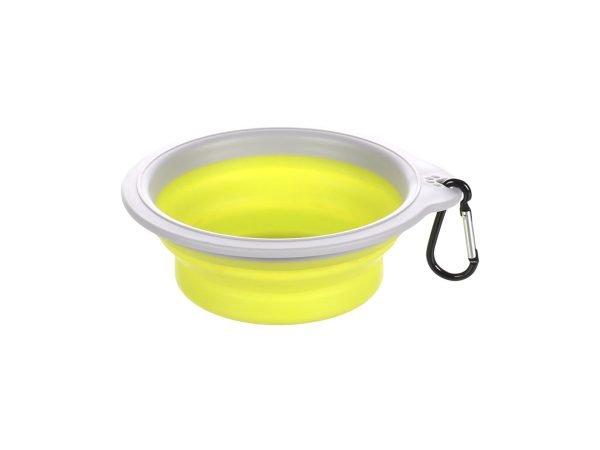 Flamingo, Hund zu Hause, Flamingo Reisenapf Silikon grün/grau 375ml, Produkte & Wohnen