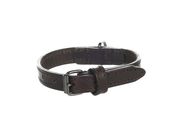 Flamingo, Hund Unterwegs, Flamingo Halsband Leder Denver braun M, Produkte & Wohnen