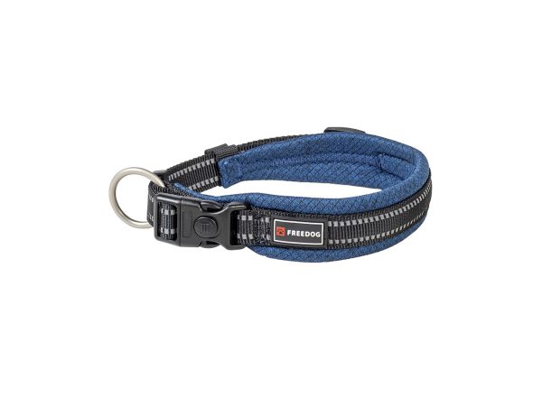 Freedog, Hund Unterwegs, Freedog Halsband Nylon Shiva blau M, Produkte & Wohnen