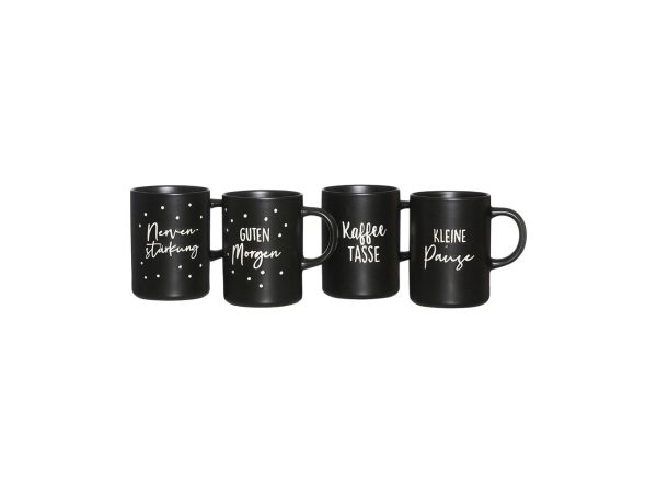 Ritzenhoff & Breker, Küchenbedarf, Ritzenhoff & Breker Svart Kaffeebecherset 4-teilig, Produkte & Wohnen