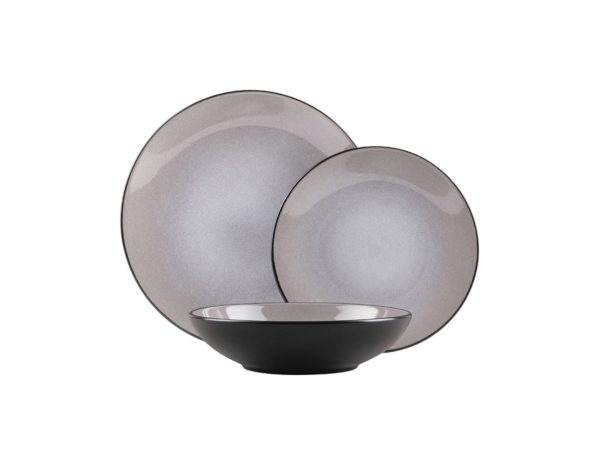 Berlinger Haus - Tellerset 18 teilig taupe, 18 Stück