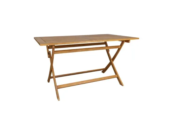 CONTINI, Gartenmöbel, CONTINI Gartentisch klappbar 80x140x74cm Eucalyptus, Produkte & Wohnen