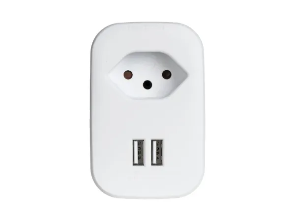 Ekström, Stecker & Kupplungen, Ekström Steckdosenadapter mit USB-Ladeanschluss weiss, Produkte & Wohnen