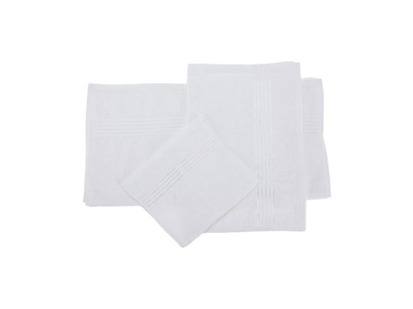 FS-STAR - Handtuch 3er Set in verschiedenen Grössen weiss, 70x140 cm