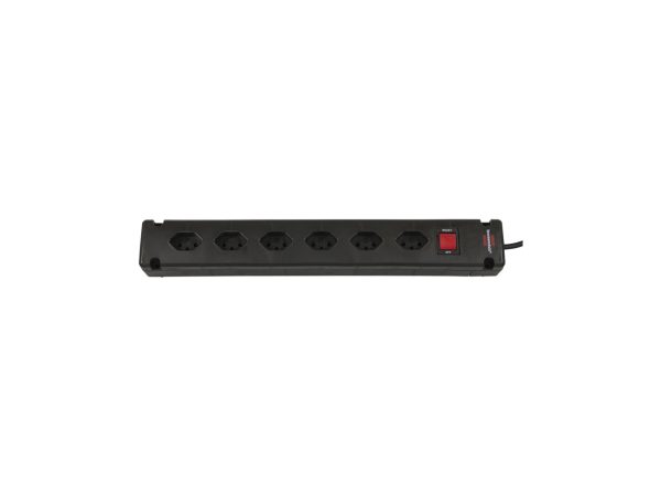 Brennenstuhl 1150652316 Steckdosenleiste mit Schalter 6fach Schwarz CH-Stecker 1 St.