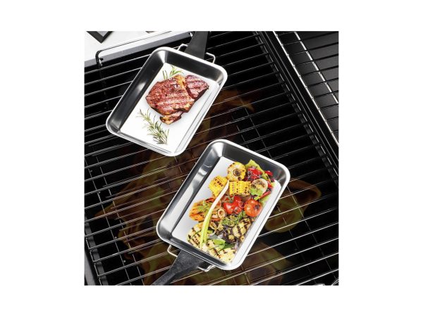 FS-STAR, Küchenbedarf, FS-STAR Edelstahl Grillpfanne 2er Set, Produkte & Wohnen
