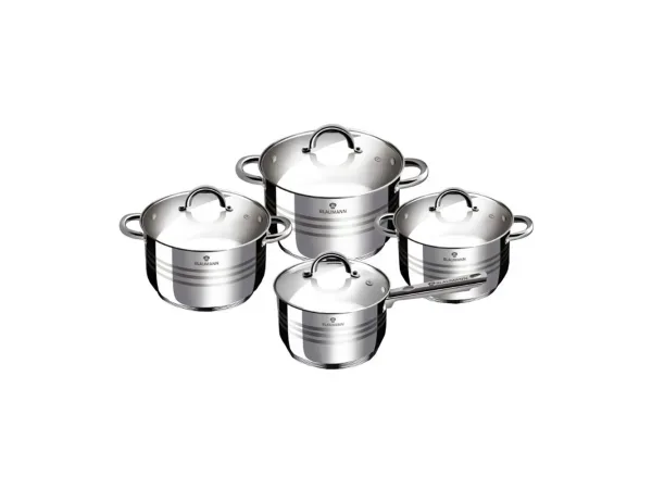 Blaumann, Küchenbedarf, Blaumann Kochtopf Set 6.5L/3.9L/2.9L/2.1L Edelstahl Gourmet Line, Produkte & Wohnen