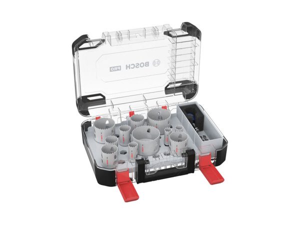 Bosch Accessories 2608594426 2608594426 Lochsägen-Set 20 mm, 22 mm, 25 mm, 32 mm, 35 mm, 40 mm, 44 mm, 51 mm, 60 mm, 68