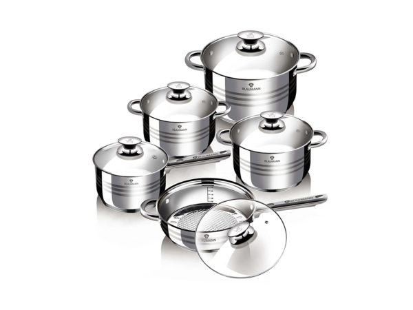 Blaumann, Küchenbedarf, Blaumann 10-teiliges Topfset Edelstahl Gourmet Line, Produkte & Wohnen