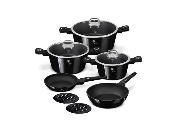 Berlinger - Kochgeschirr-Set 10-teiliges Black Vantage Collection, One Size