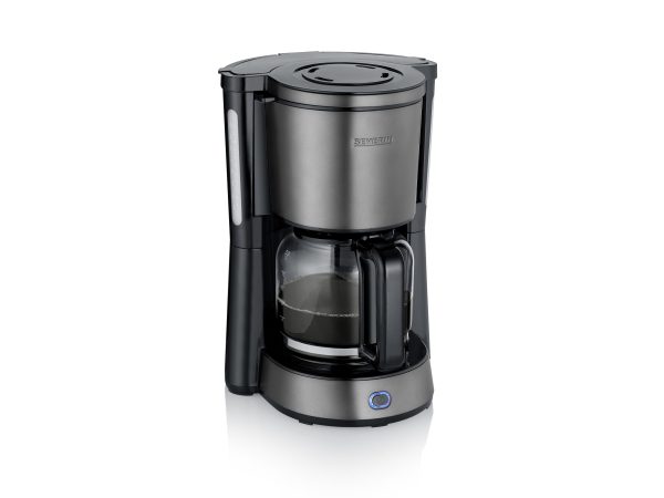 Severin 9340 Kaffeemaschine Schwarz, Edelstahl