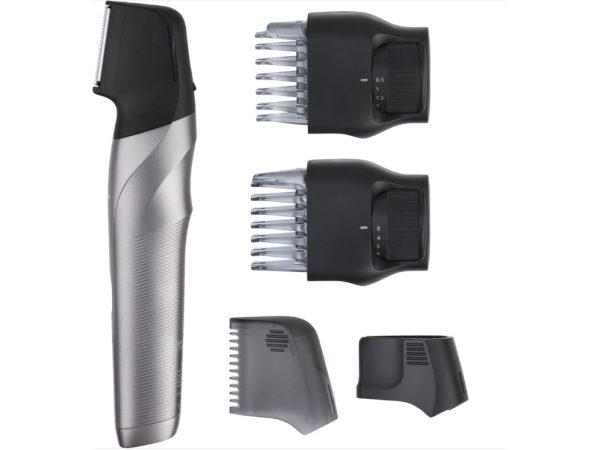 Panasonic Bartschneider, Haarschneider, Körperhaartrimmer abwaschbar Silber, Schwarz