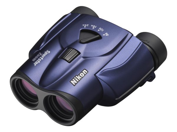 Nikon Zoom-Fernglas Nikon Sportstar Zoom 8-24x25, 8x, 2,5 cm, Blau, 305 g 8 x - 24 x 25 mm Dachkant Blau BAA870WC