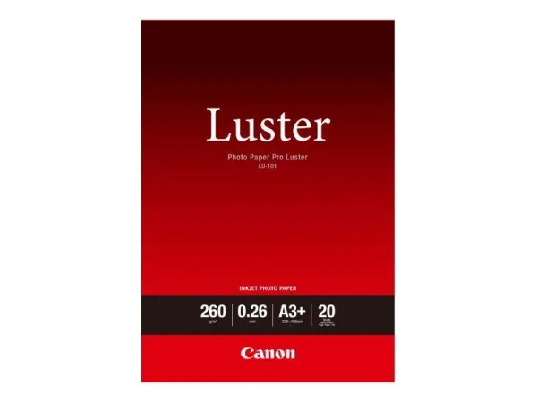 Canon -  Photo Paper Pro Luster A3+ LU101A3+ InkJet, 260g 20 Blatt, One Size